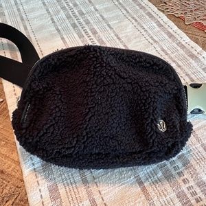 Lululemon Fleece Everywhere Belt Bag. Black color.